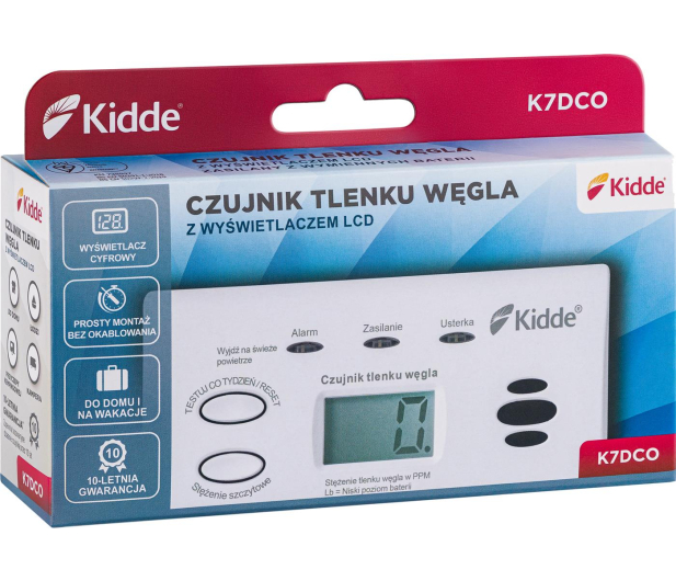 Kidde K7DCO Czujnik tlenku węgla LCD - 1060249 - zdjęcie 5